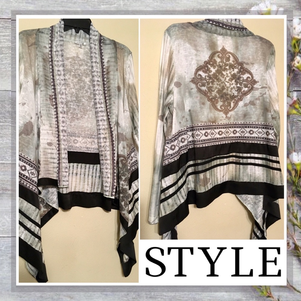 STYLE Drape Front Cardigan